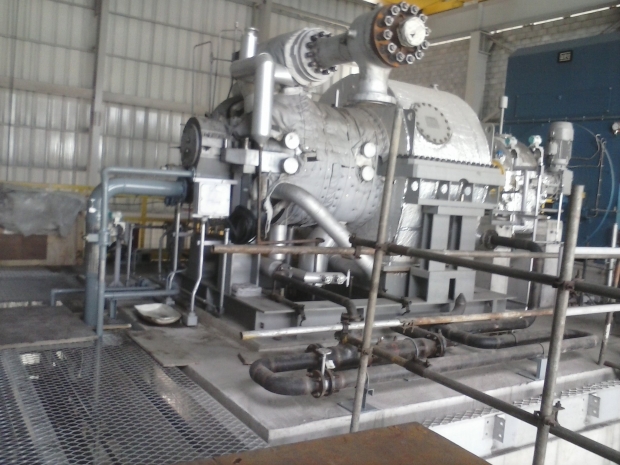 Montagem de turbo gerador de condensação